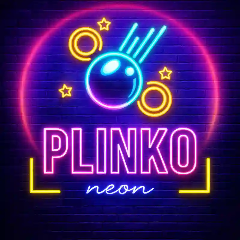 Plinko Neon Casino Game Interface